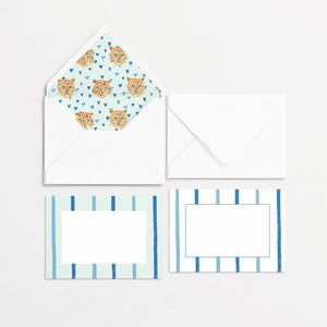 Tiger King Cards & Envelopes - Mint Stripes