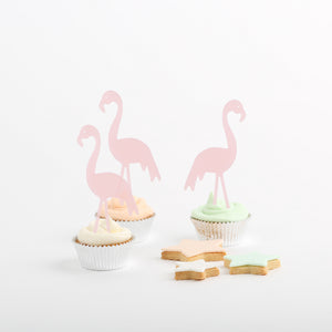 Cake Topper . Flamingos Kit