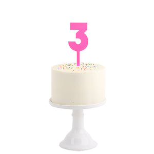 Have a happy birthday this year with this cool cake topper! Place the number in your cake and create a beautiful decoration next to it!