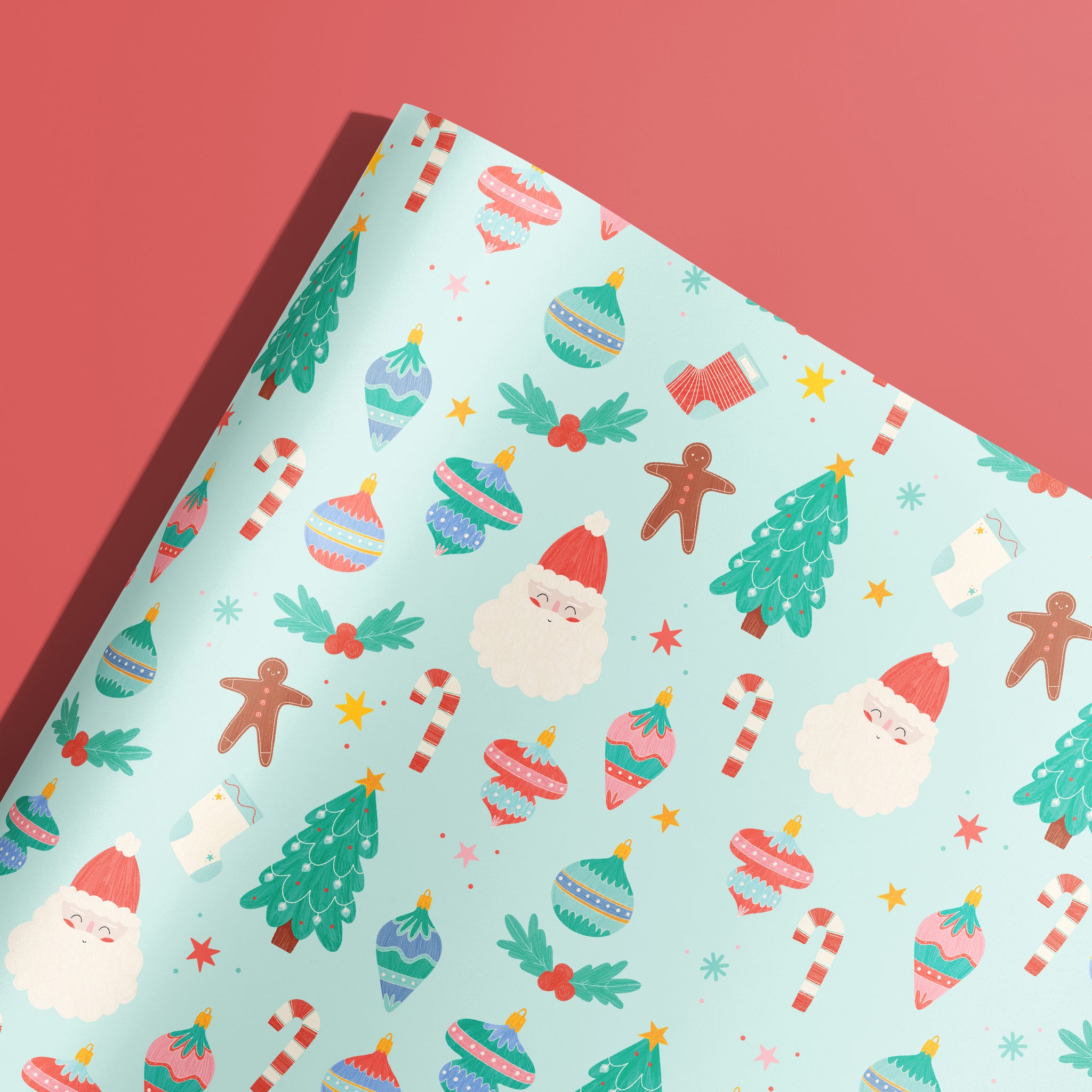 Christmas Wrapping Paper, Recycled Gift Wrapping Paper Set, 70 x