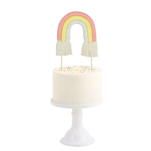 Cotton Cake Topper . Rainbow